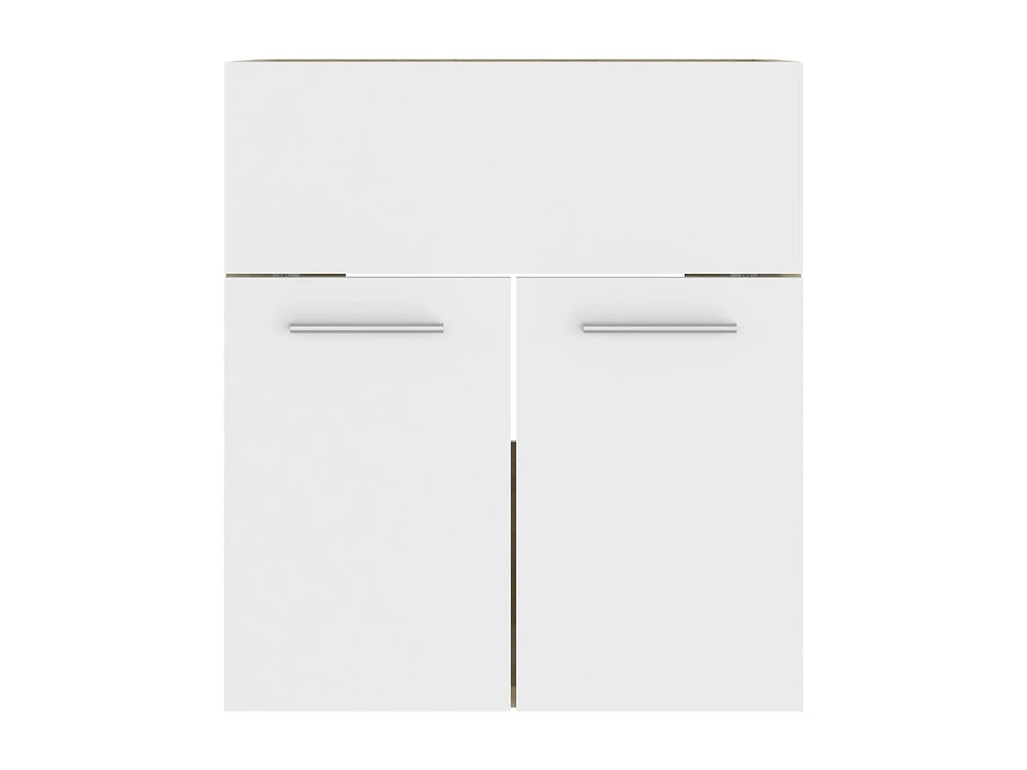 Prolenta Premium -  Mobile Sottolavabo Bianco Rovere Sonoma 41x38,5x46 Multistrato