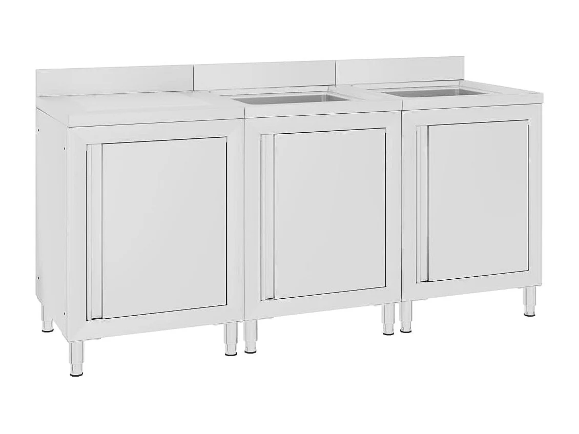 Prolenta Premium -  Wastafelkast commercieel 180x60x96 cm roestvrij staal