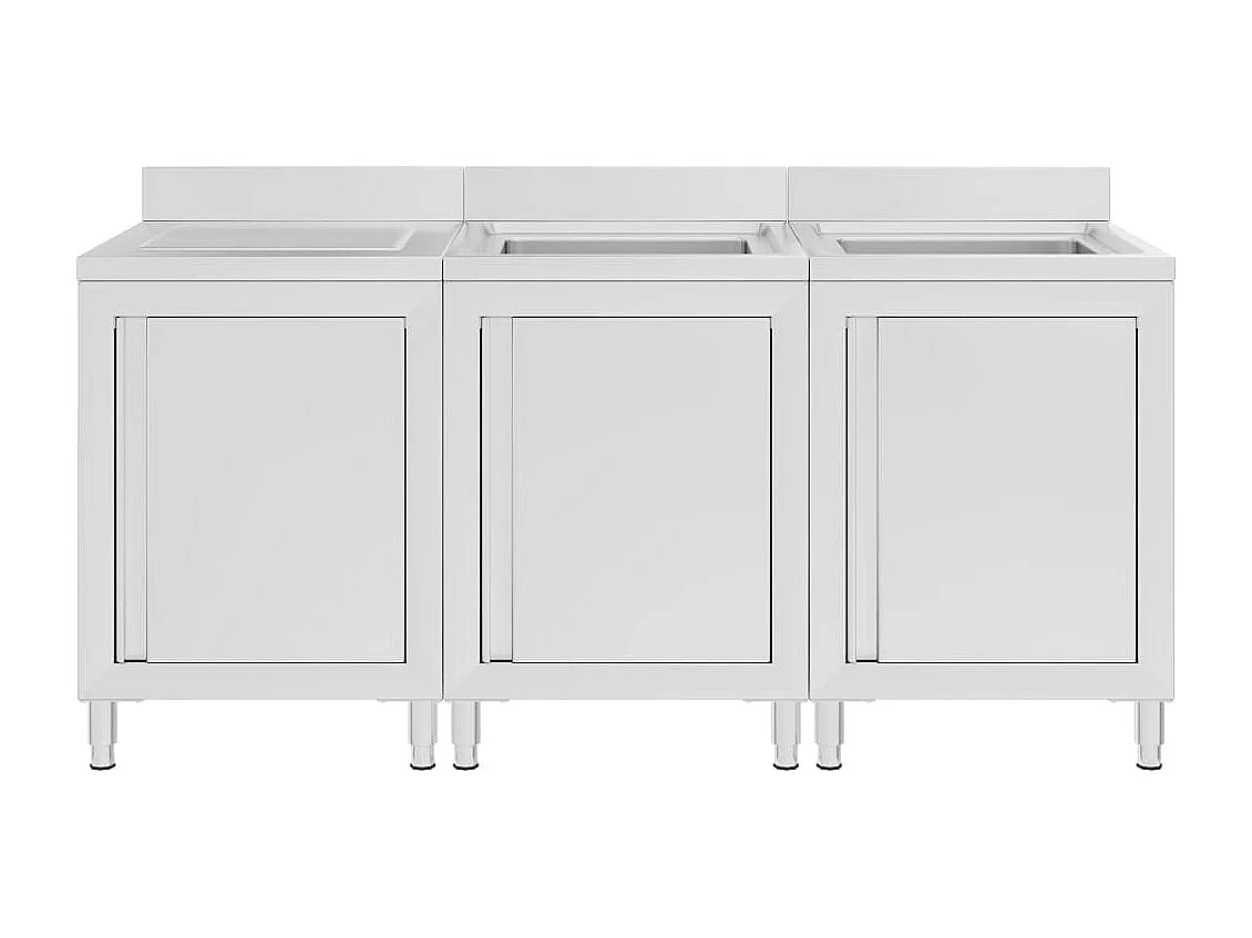 Prolenta Premium -  Wastafelkast commercieel 180x60x96 cm roestvrij staal