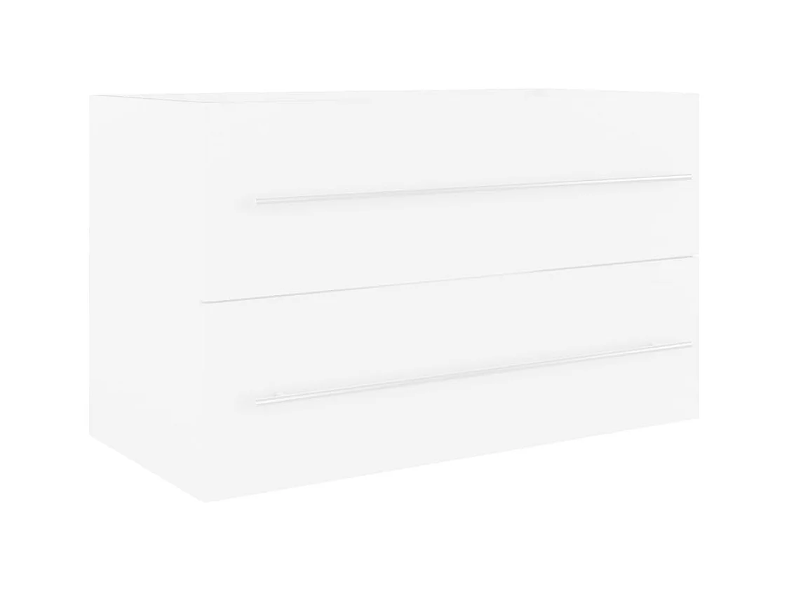 Prolenta Premium -  Wastafelkast met ingebouwde wastafel spaanplaat wit