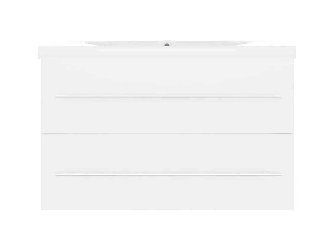 Prolenta Premium -  Wastafelkast met ingebouwde wastafel spaanplaat wit