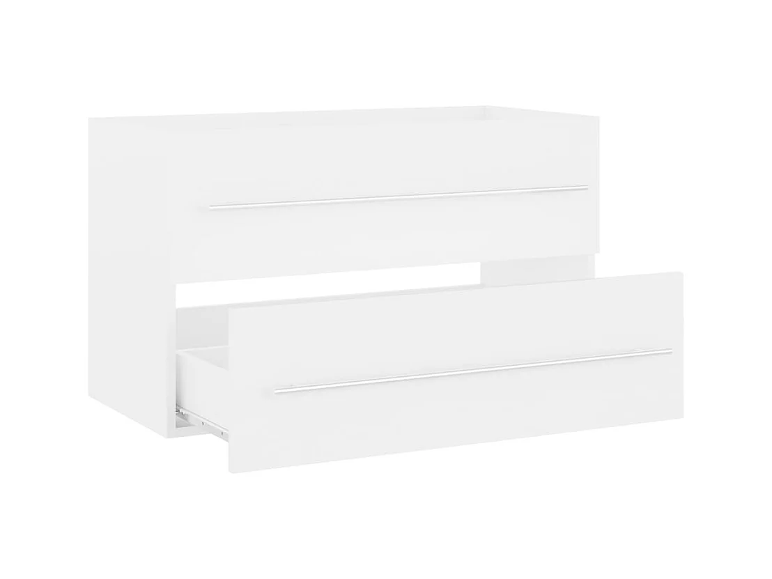 Prolenta Premium -  Wastafelkast met ingebouwde wastafel spaanplaat wit