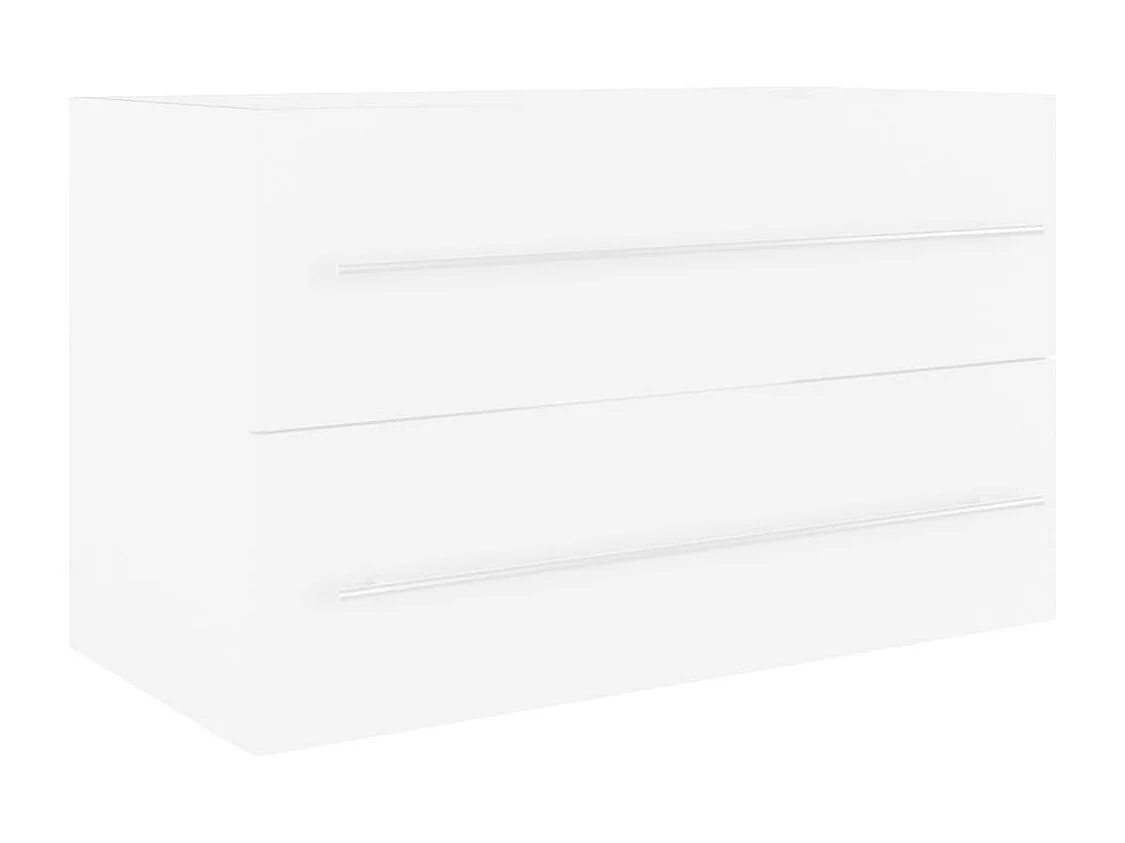 Prolenta Premium -  Wastafelkast met ingebouwde wastafel spaanplaat wit