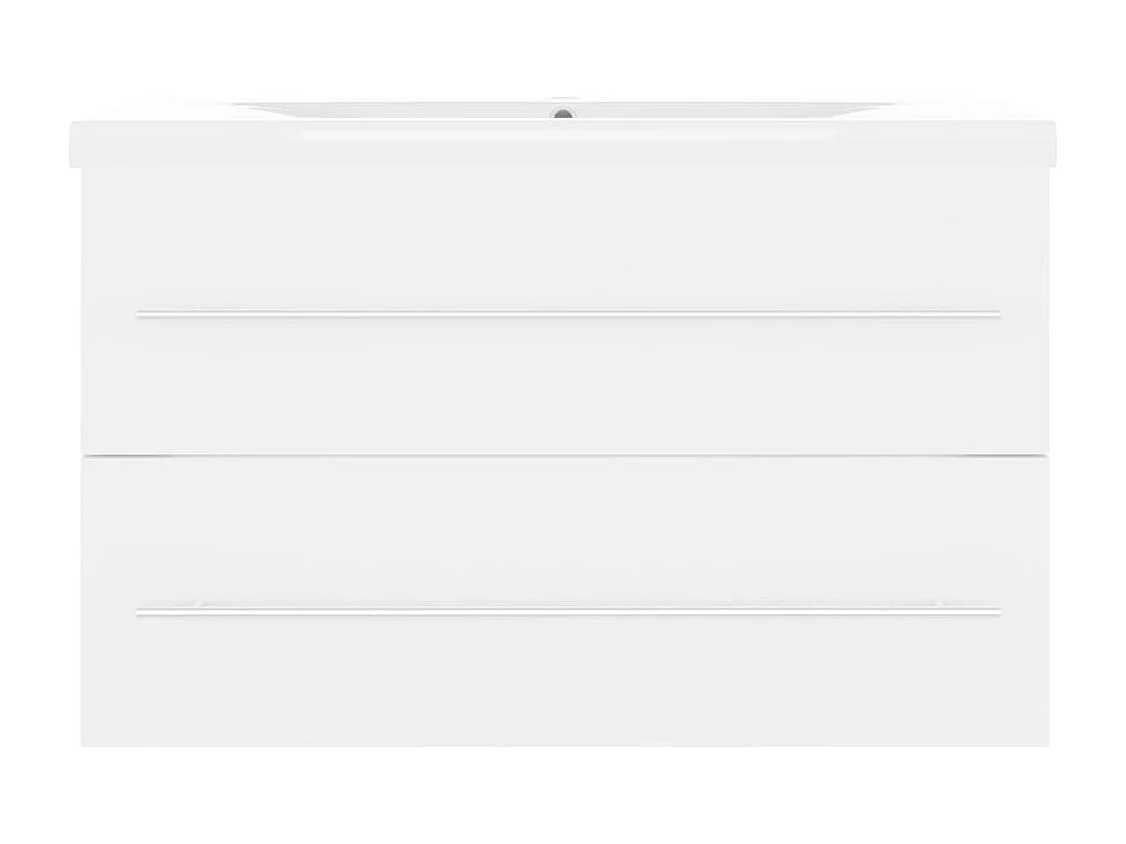 Prolenta Premium -  Wastafelkast met ingebouwde wastafel spaanplaat wit