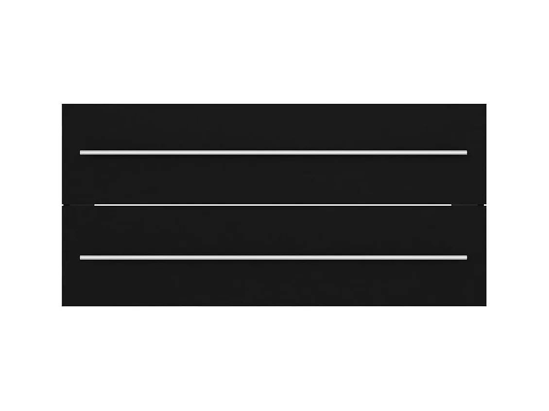 Prolenta Premium -  Mobile Lavabo Nero 100x38,5x48 cm in Legno Multistrato