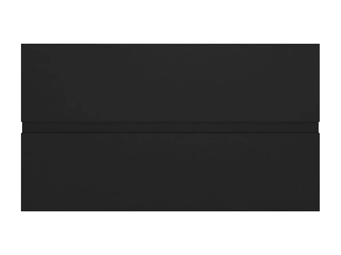 Prolenta Premium -  Mobile Lavabo Nero 80x38,5x45 cm in Legno Multistrato