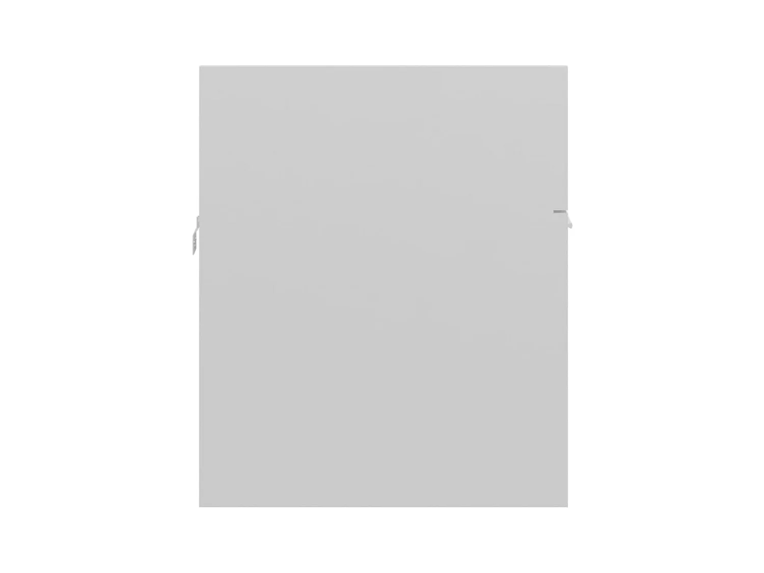 Prolenta Premium -  Armoire d'évier Blanc brillant 90x38,5x46 cm Bois d’ingénierie