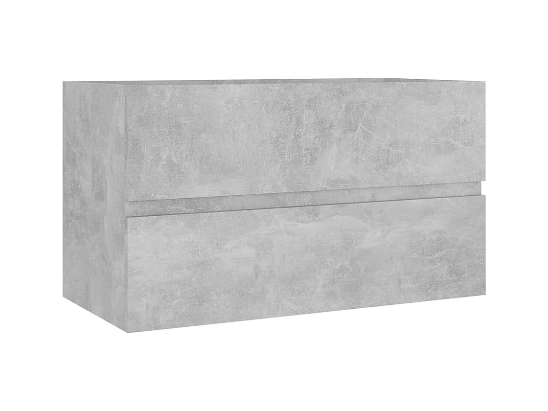 Prolenta Premium -  Wastafelkast 80x38,5x45 cm bewerkt hout betongrijs