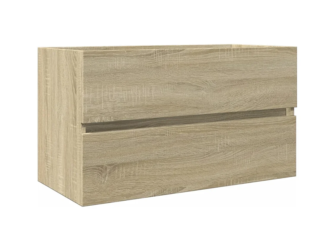 Prolenta Premium -  Armoire d'évier chêne sonoma 80x38,5x45 cm Bois d'ingénierie