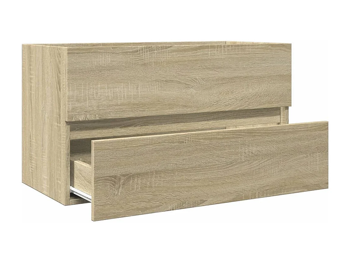 Prolenta Premium -  Armoire d'évier chêne sonoma 80x38,5x45 cm Bois d'ingénierie