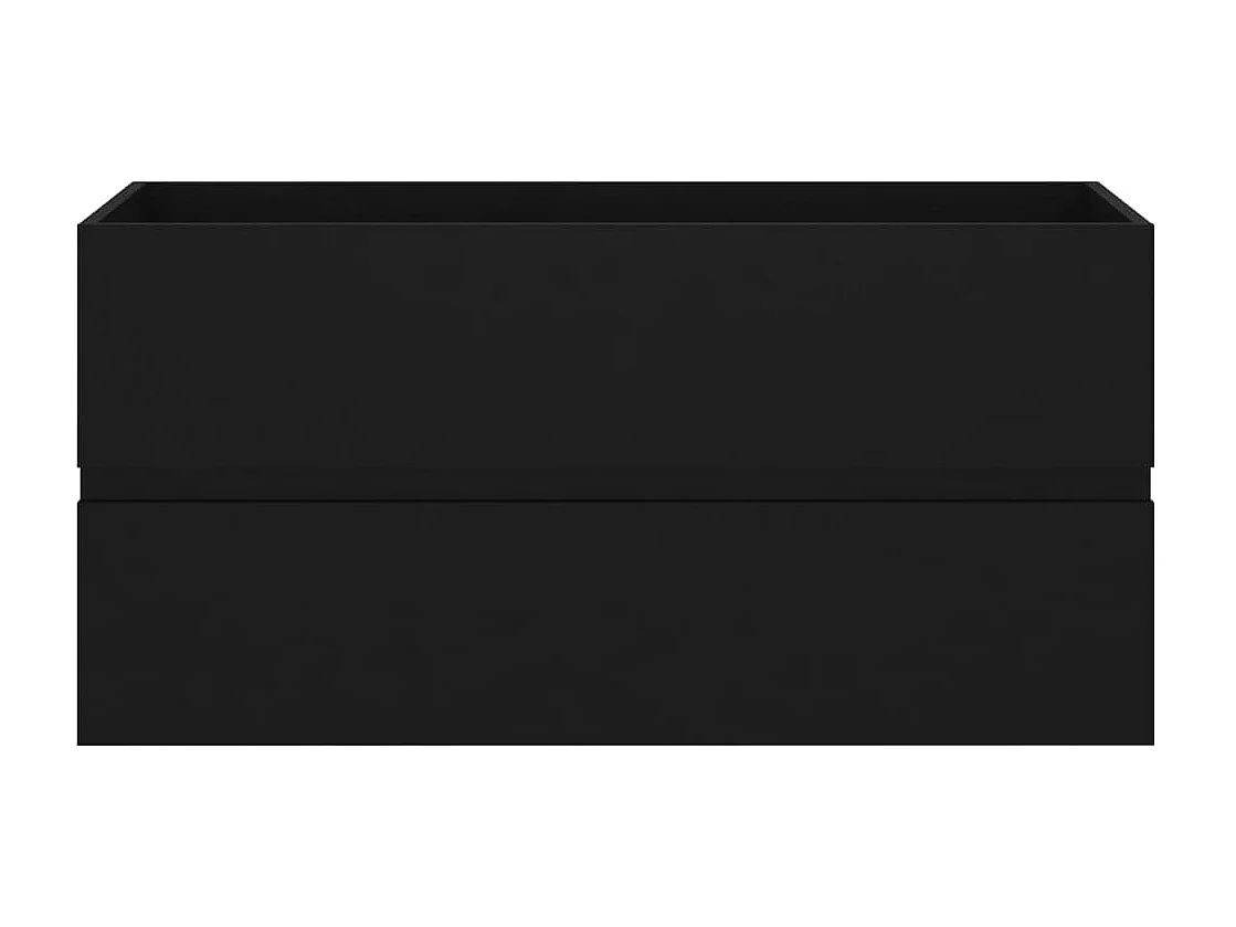 Prolenta Premium -  Mueble con lavabo madera de ingeniería negro