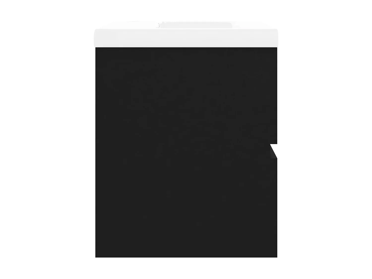 Prolenta Premium -  Mueble con lavabo madera de ingeniería negro