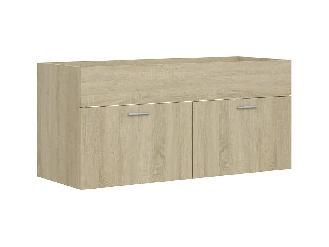 Prolenta Premium -  Waschbeckenunterschrank Sonoma-Eiche 100x38,5x46cm