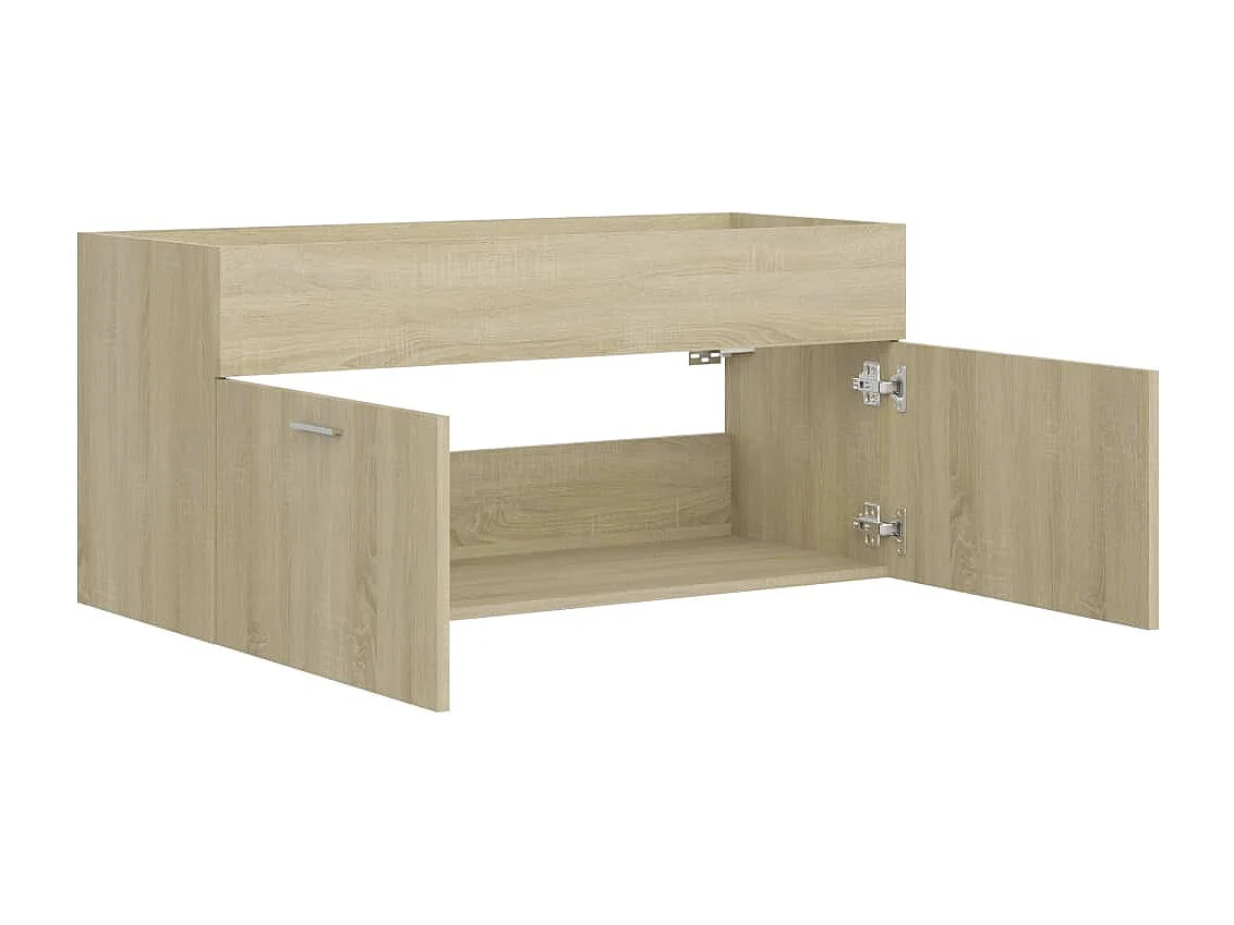 Prolenta Premium -  Mobile Lavabo Rovere Sonoma 100x38,5x46 cm in Legno Multistrato