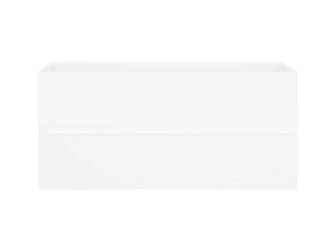 Prolenta Premium -  Armoire d'évier Blanc 100x38,5x45 cm Bois d'ingénierie