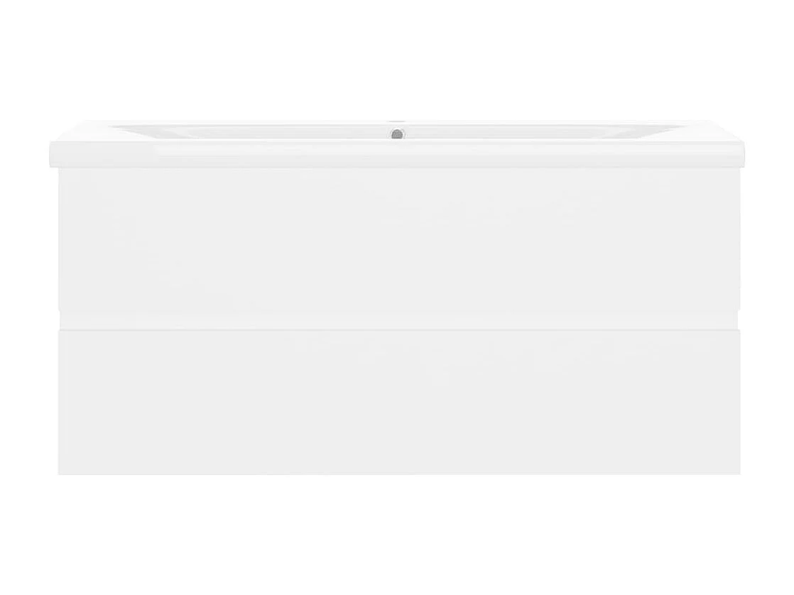 Prolenta Premium -  Armoire d'évier avec lavabo intégré Blanc Aggloméré