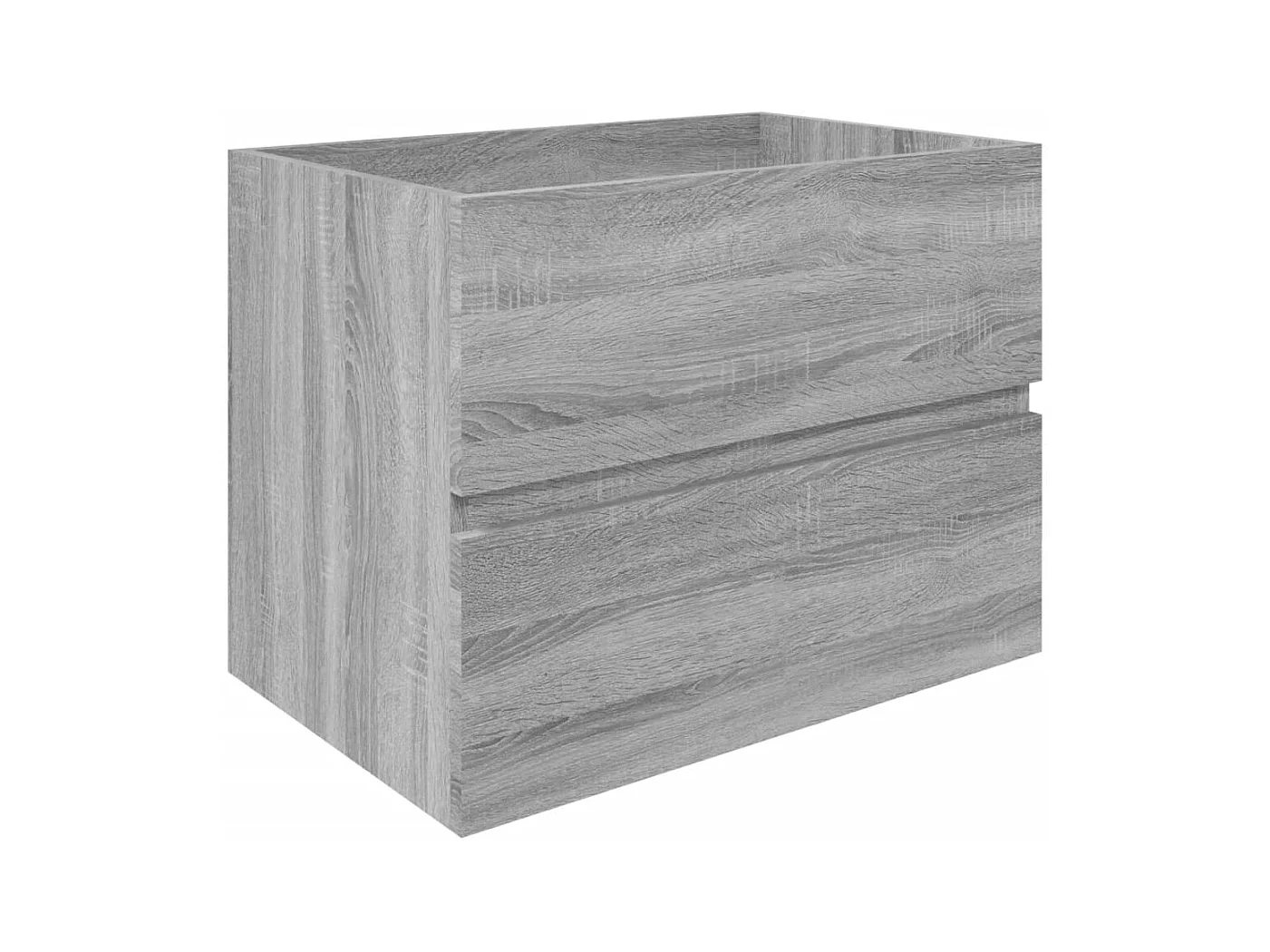 Prolenta Premium -  Wastafelkast 60x38,5x45 cm bewerkt hout grijs sonoma eikenkleur