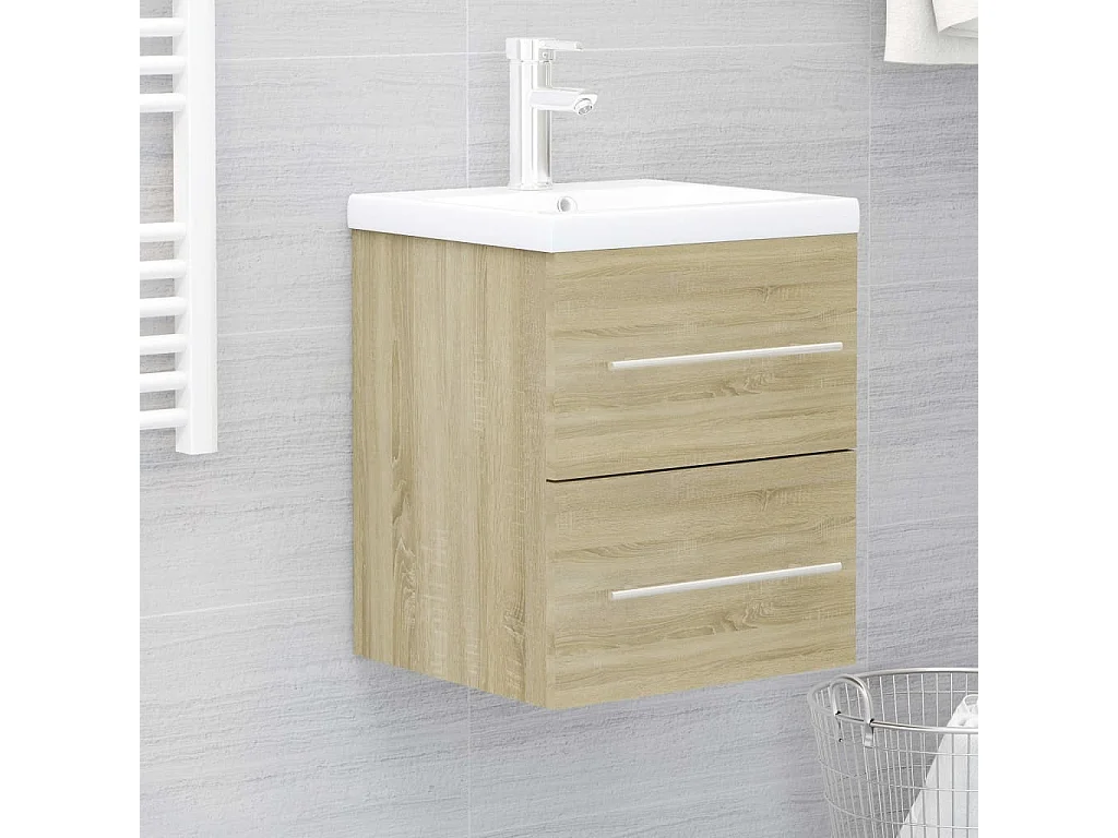 Prolenta Premium -  Armoire d'évier Chêne sonoma 41x38,5x48 cm Bois d’ingénierie