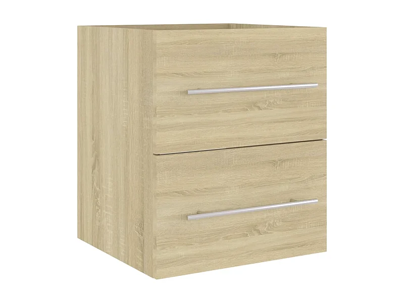 Prolenta Premium -  Waschbeckenunterschrank Sonoma-Eiche 41x38,5x48cm Holzwerkstoff