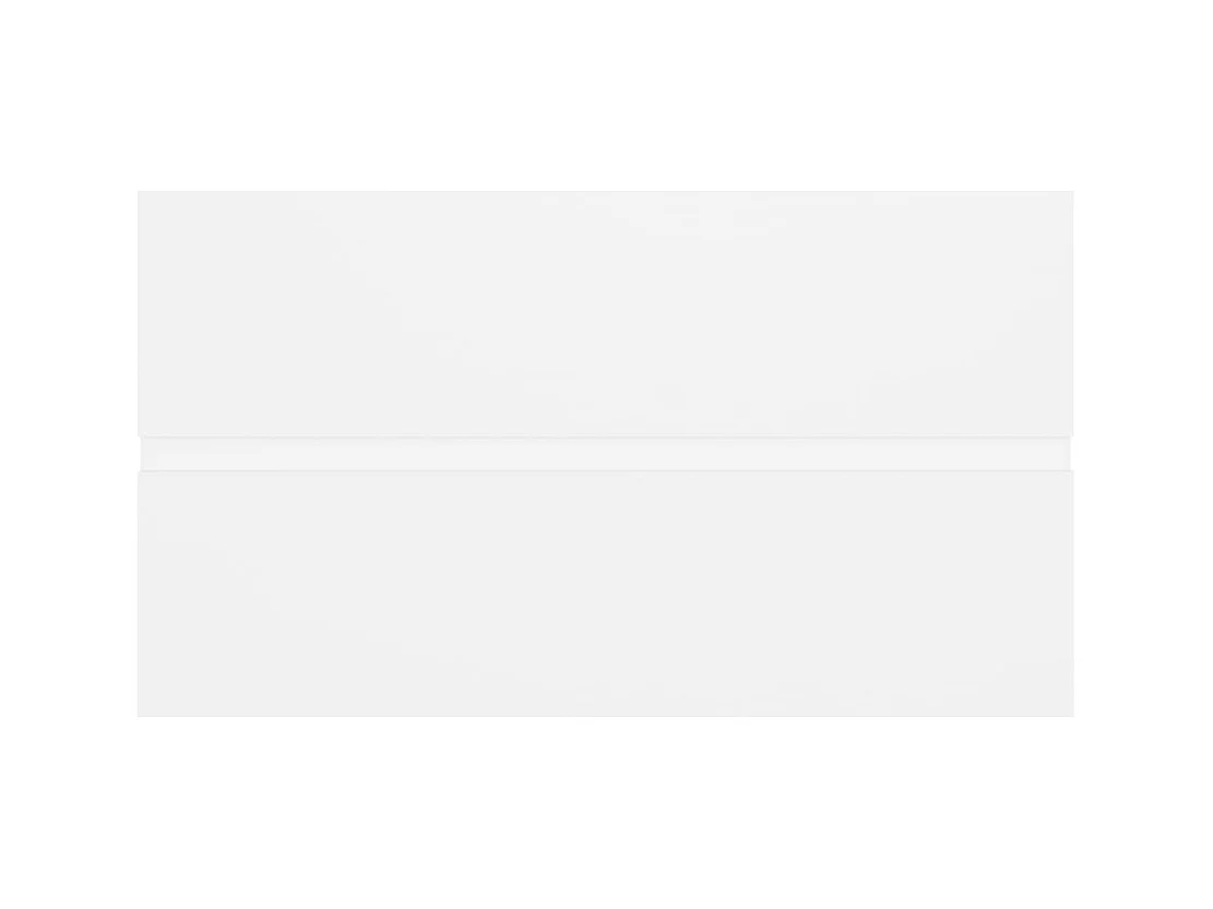 Prolenta Premium -  Waschbeckenunterschrank Weiß 80x38,5x45 cm Holzwerkstoff