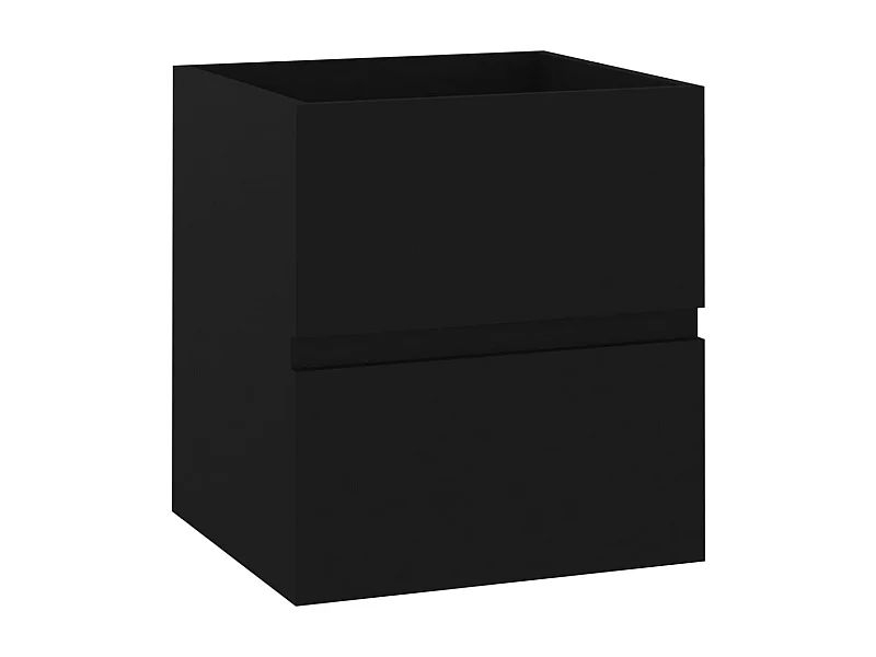 Prolenta Premium -  Waschbeckenunterschrank Schwarz 41x38,5x45 cm Holzwerkstoff