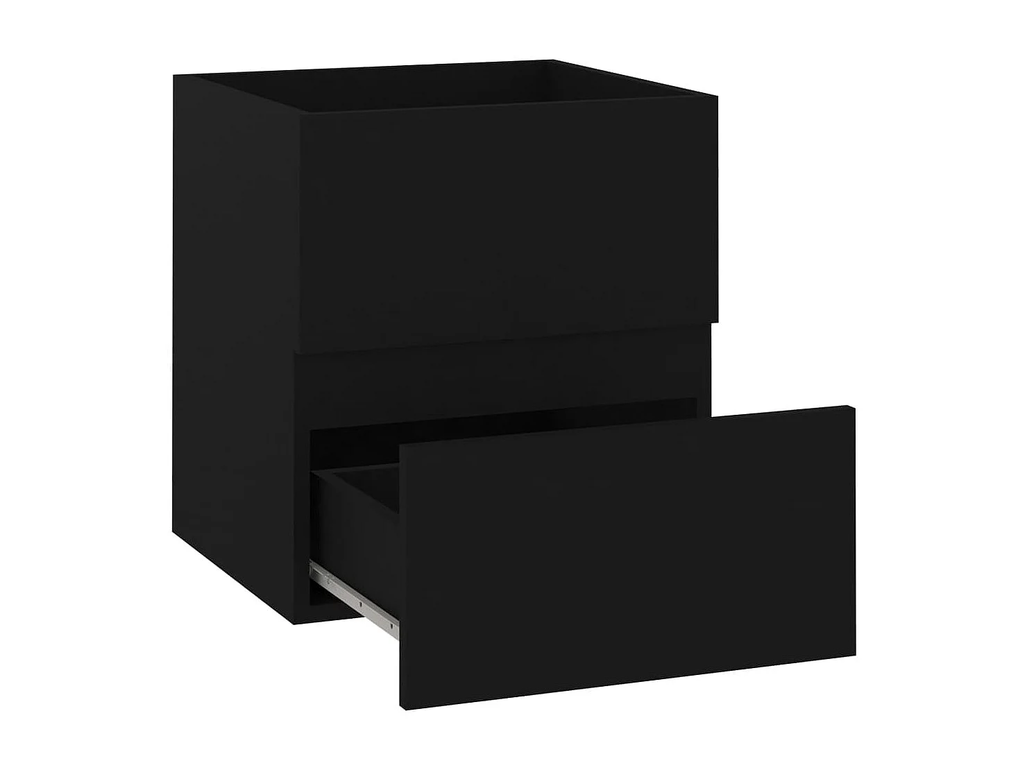 Prolenta Premium -  Mobile Lavabo Nero 41x38,5x45 cm in Legno Multistrato