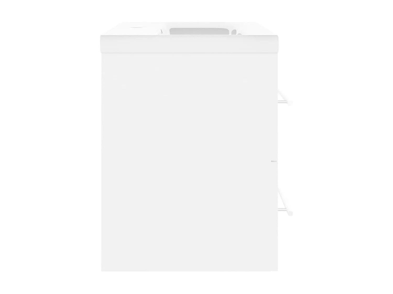 Prolenta Premium -  Armoire d'évier avec lavabo intégré Blanc Aggloméré