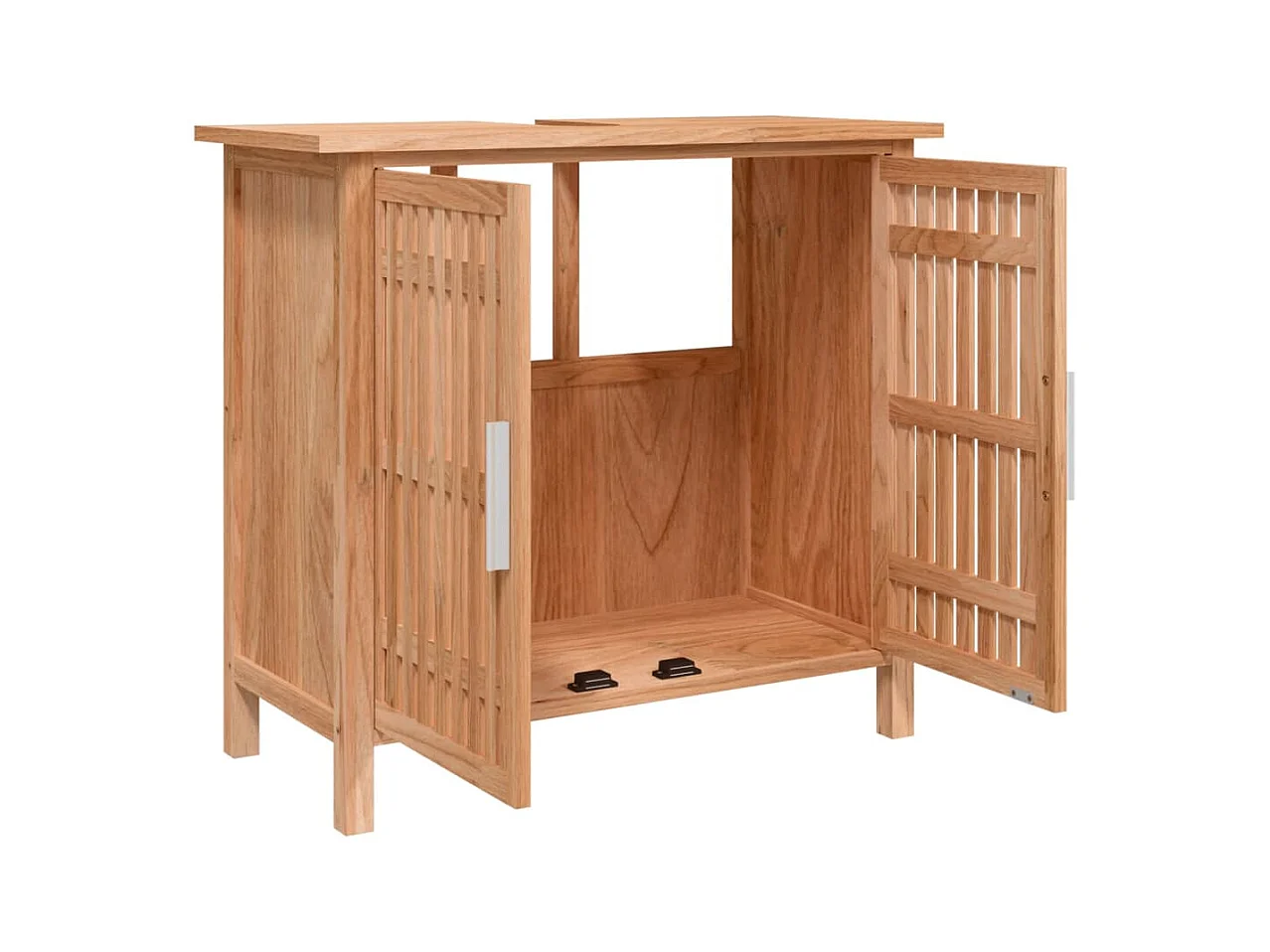 Prolenta Premium -  Armoire de salle de bain 66x29x61,5 cm Bois massif de noyer