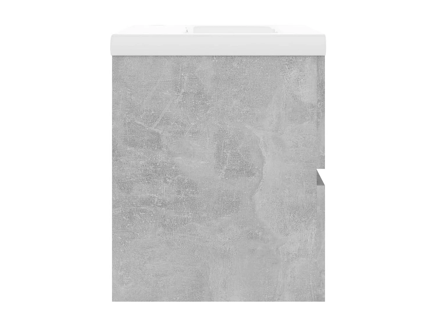 Prolenta Premium -  Armoire d'évier avec lavabo intégré Gris béton Aggloméré