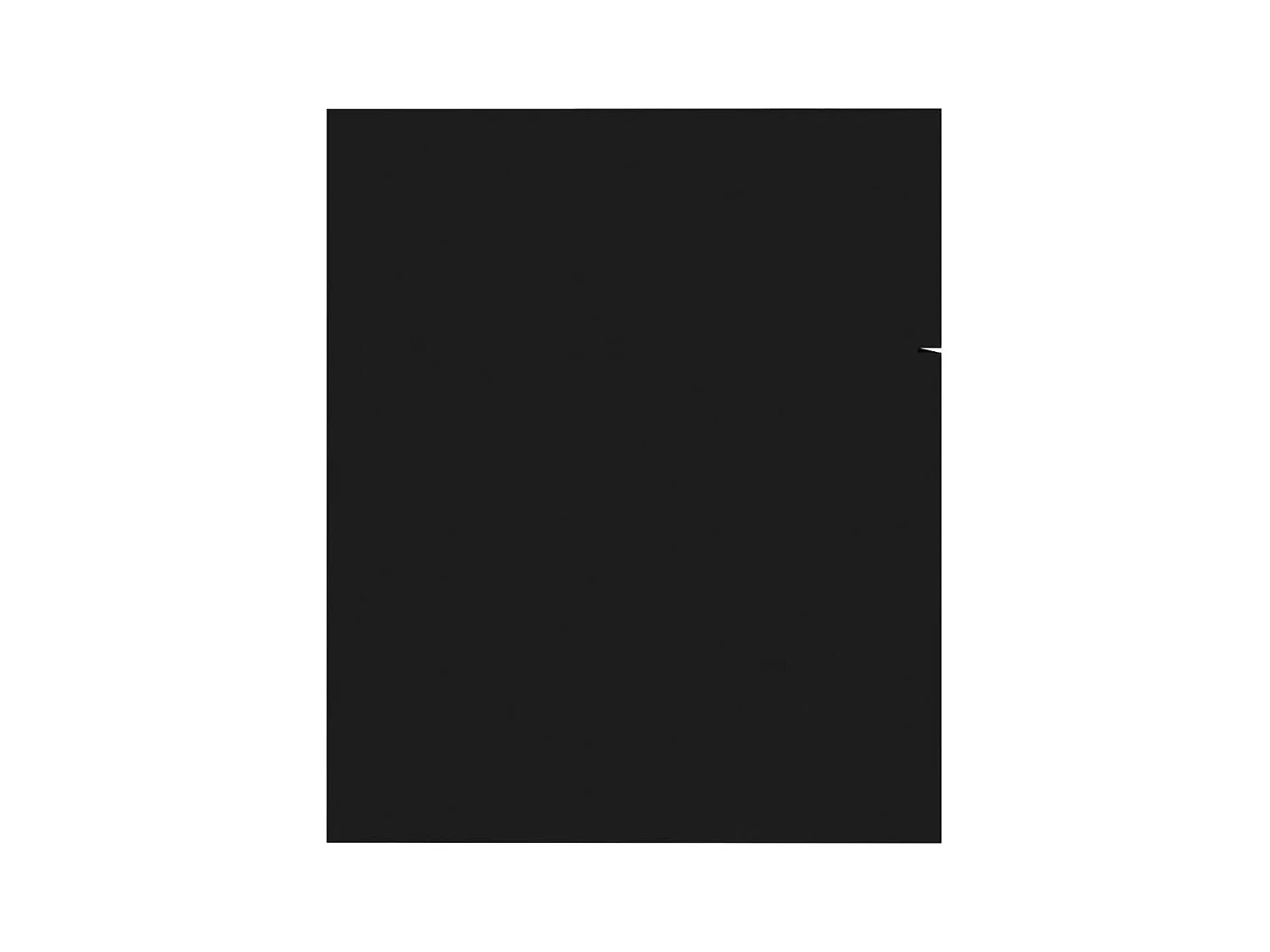 Prolenta Premium -  Mobile Sottolavabo Nero 60x38,5x46 cm in Legno Multistrato