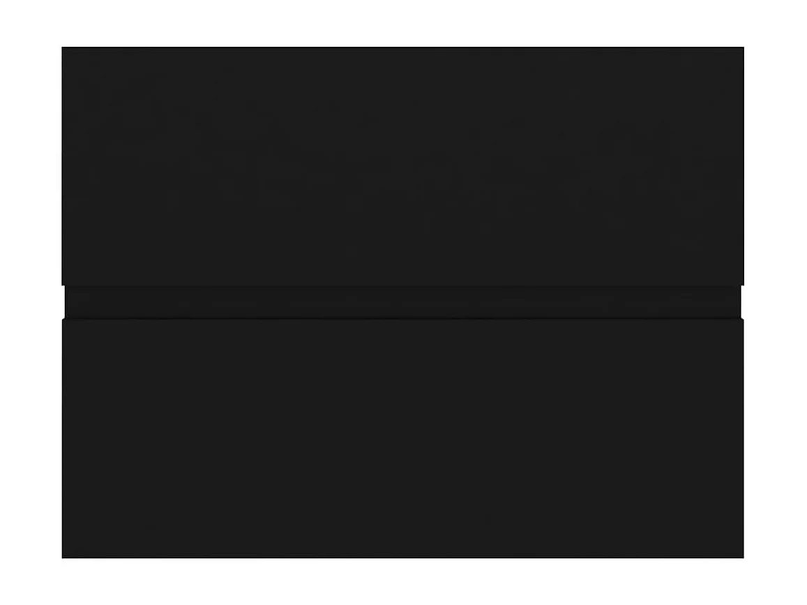 Prolenta Premium -  Mobile con Lavabo Integrato Nero in Legno Multistrato