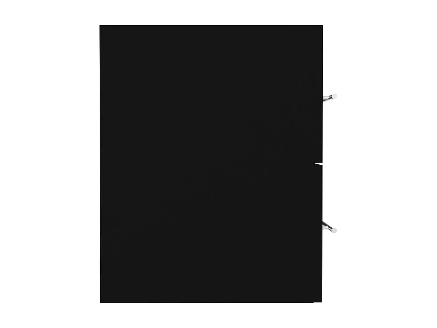 Prolenta Premium -  Armoire d'évier Noir 80x38,5x48 cm Bois d’ingénierie