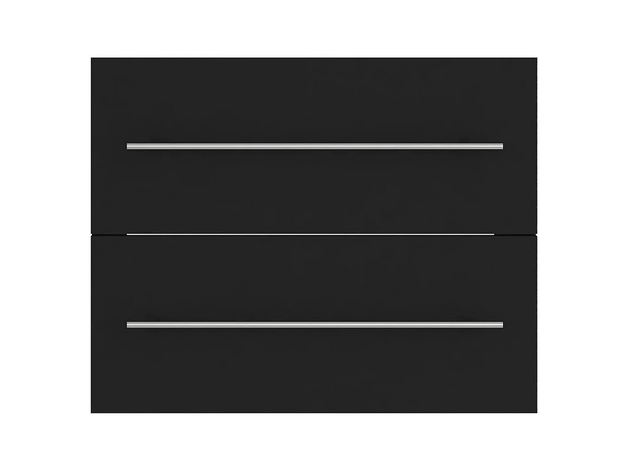 Prolenta Premium -  Wastafelkast 60x38,5x48 cm bewerkt hout zwart