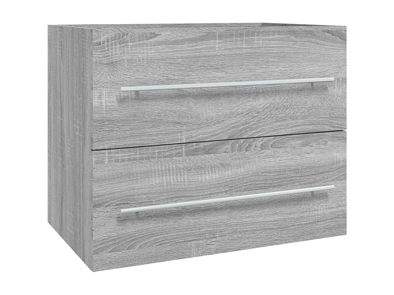 Prolenta Premium -  Armoire de lavabo Sonoma gris 60x38,5x48 cm Bois d'ingénierie
