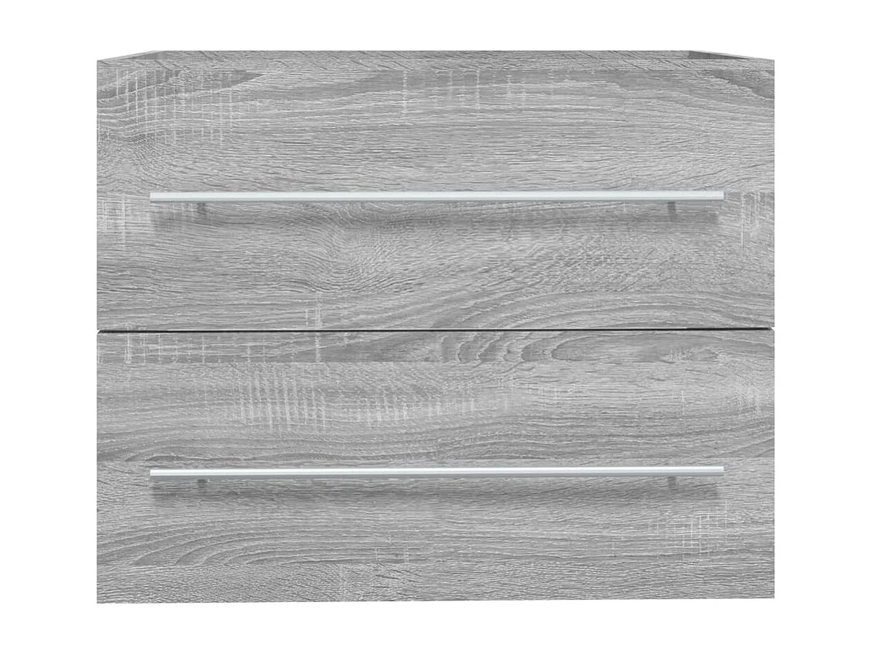 Prolenta Premium -  Armoire de lavabo Sonoma gris 60x38,5x48 cm Bois d'ingénierie