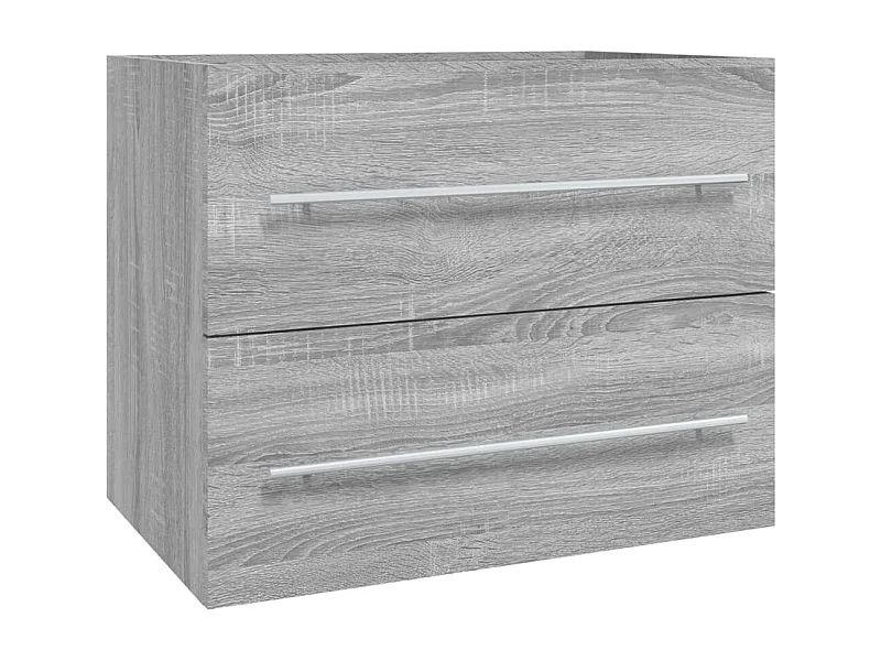 Prolenta Premium -  Mueble de lavabo madera contrachapada gris Sonoma 60x38,5x48 cm