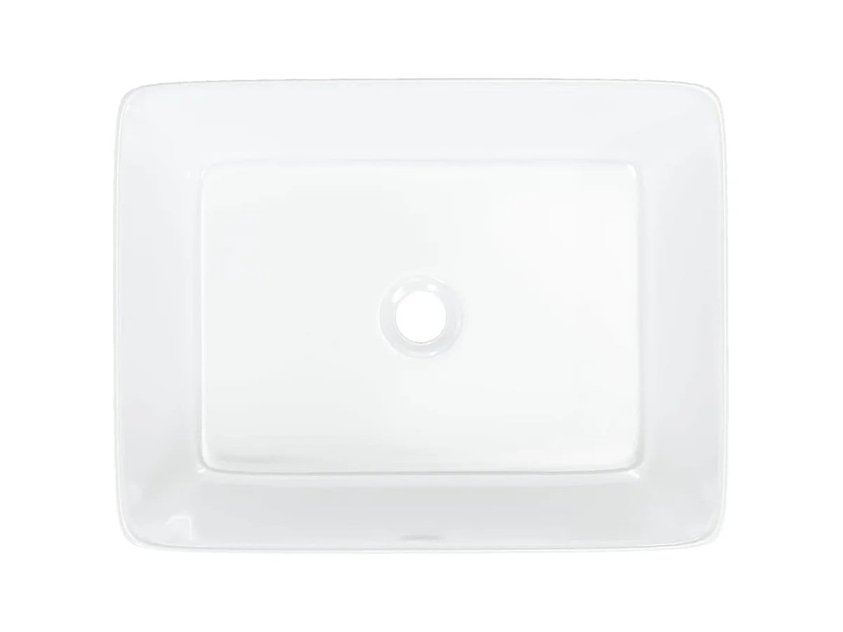 Xylara  Lavabo blanc 48x37x13 cm céramique rectangle