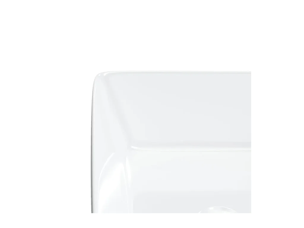 Xylara  Lavabo blanc 48x37x13 cm céramique rectangle