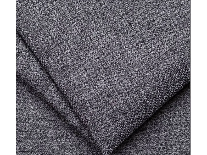 Letto matrimoniale contenitore 160x200 cm in tessuto imbottito grigio LG74