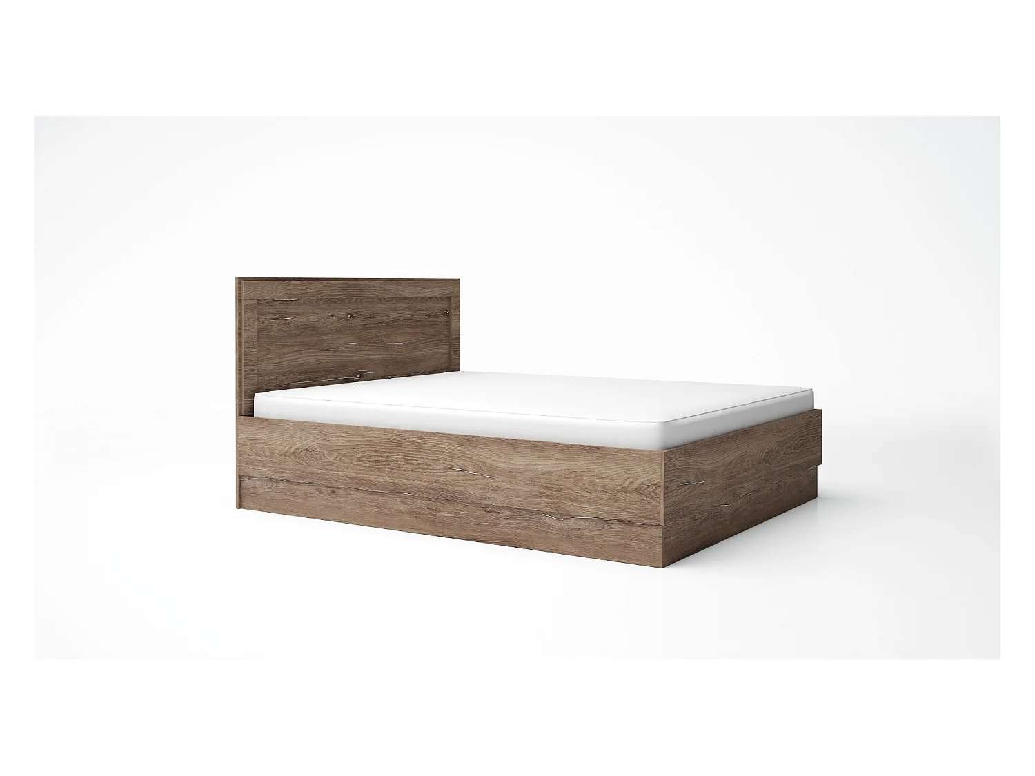 Letto matrimoniale con marrone LG57
