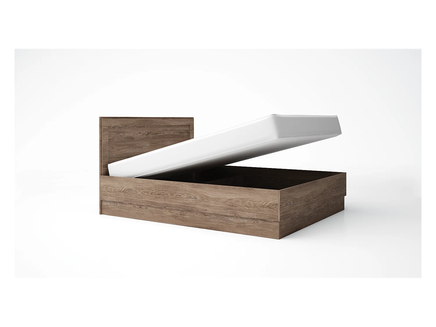 Letto matrimoniale con marrone LG57