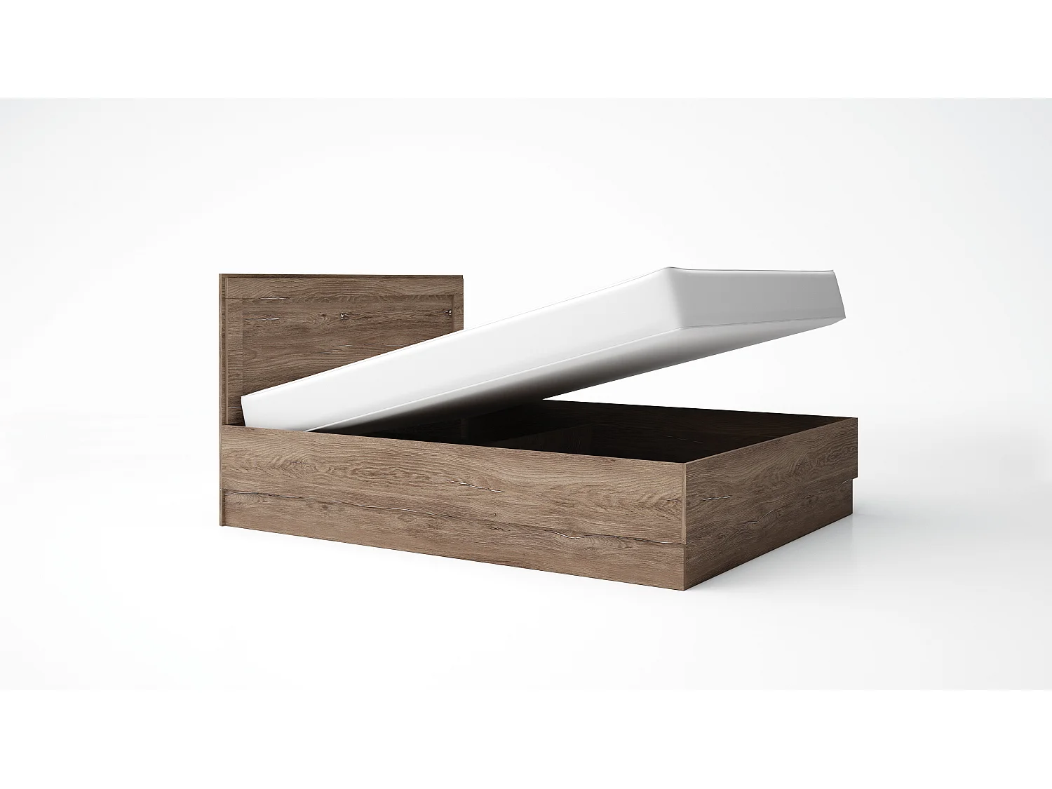 Letto matrimoniale con marrone LG57