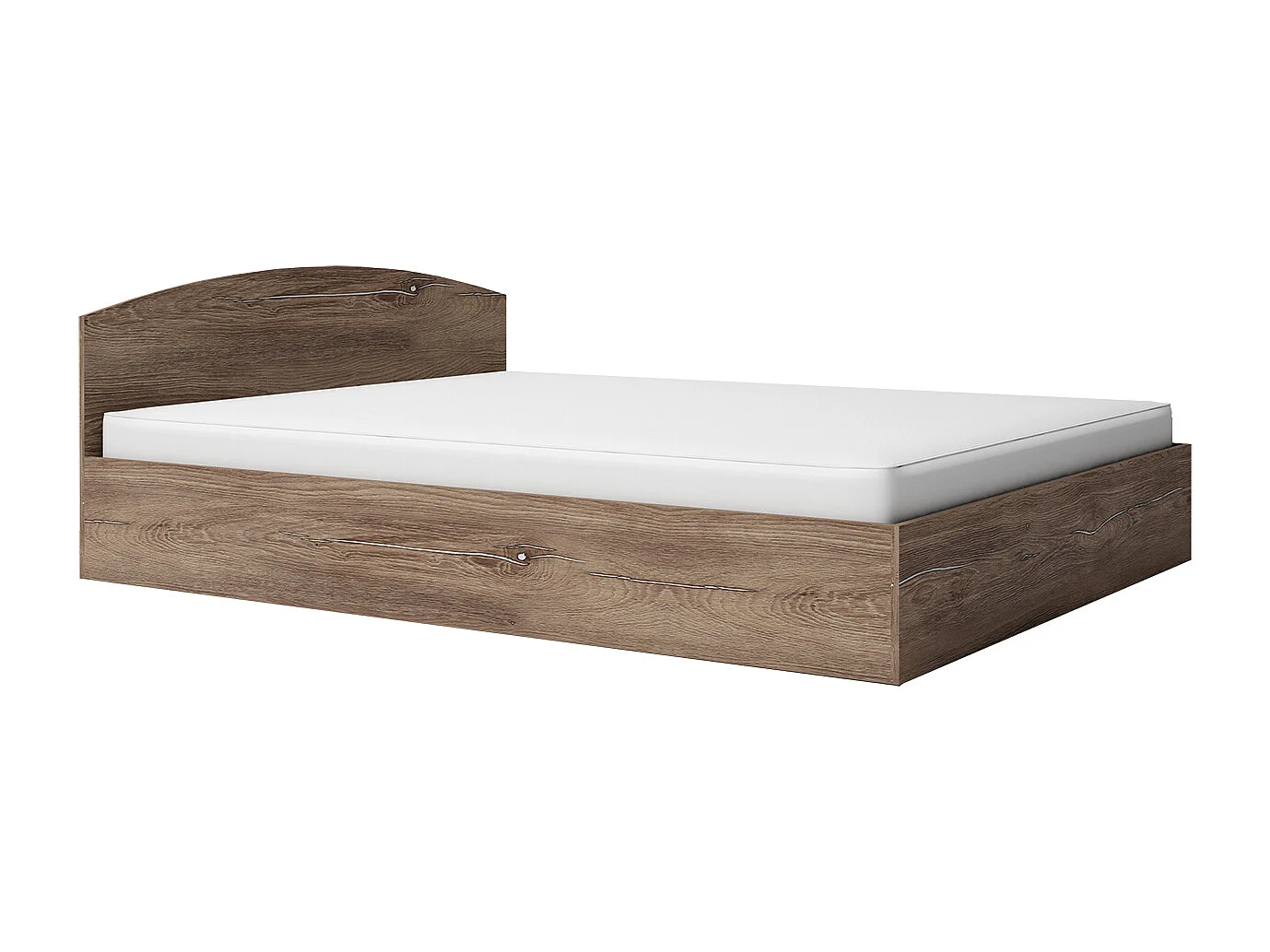 Letto matrimoniale 160x200 contenitore marrone LG7