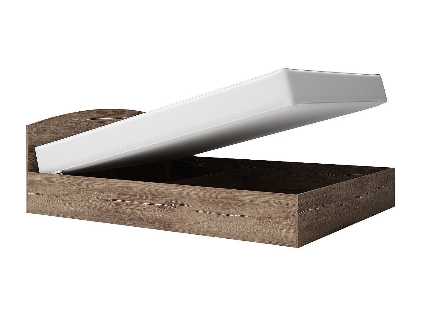 Letto matrimoniale 160x200 contenitore marrone LG7