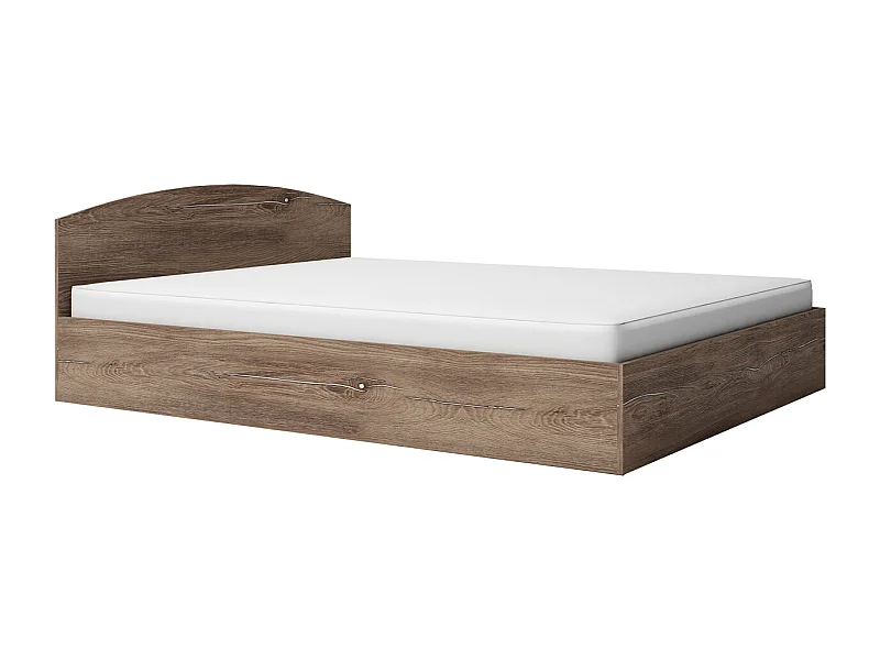 Letto matrimoniale 160x200 contenitore marrone LG7