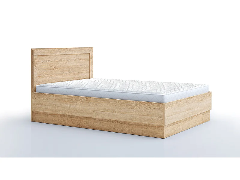 Letto alla francese 140x200 rovere sonoma LG59