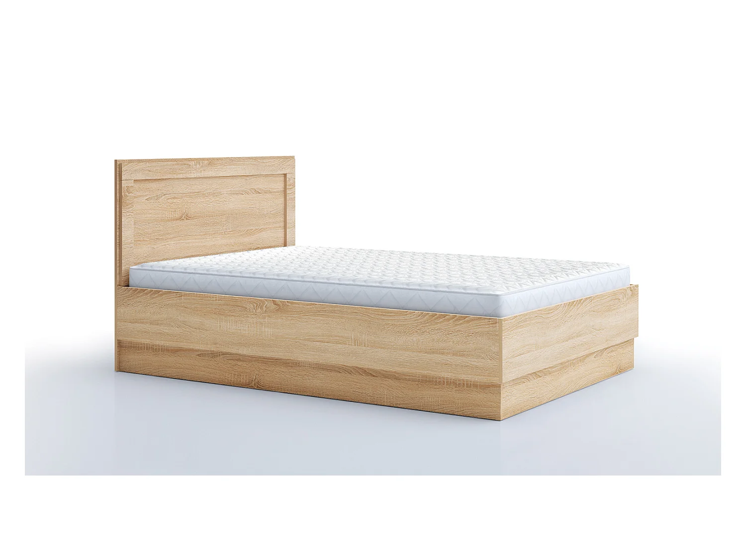 Letto alla francese 140x200 rovere sonoma LG59