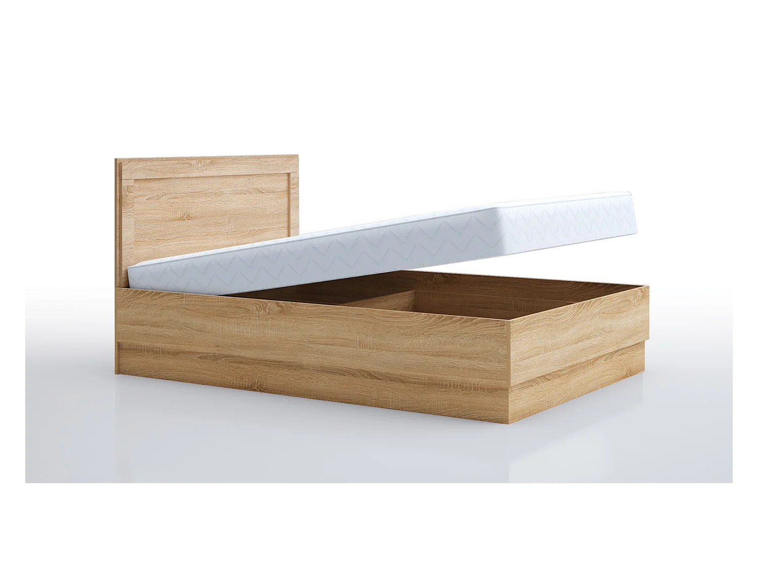 Letto alla francese 140x200 rovere sonoma LG59