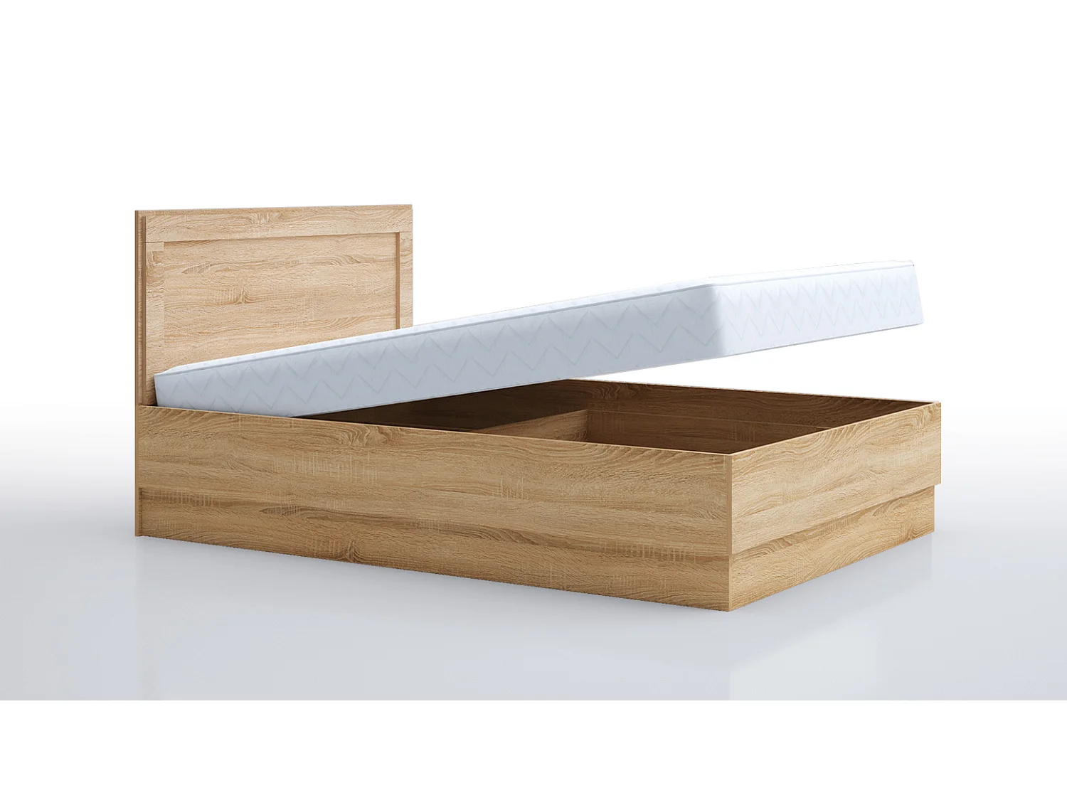 Letto alla francese 140x200 rovere sonoma LG59