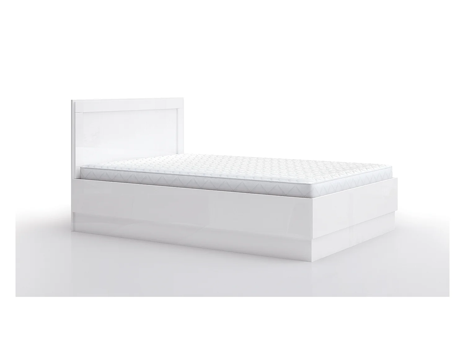 Letto alla francese 140x200 bianco lucido LG59